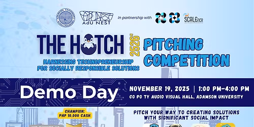 HATCH 2526 Pitch-Offs: \u201cHarnessing Technopreneurship for Socially Responsible Solutions\u201d
