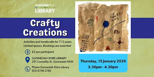 Crafty Creations @ the Library | BOOKINGS ESSENTIAL