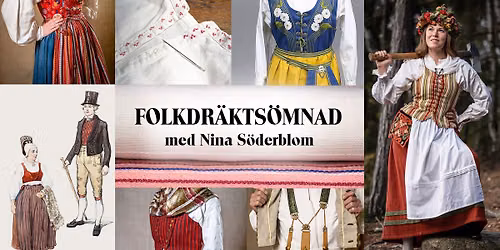 Kurs i att sy folklig dr\u00e4kt med Nina S\u00f6derblom
