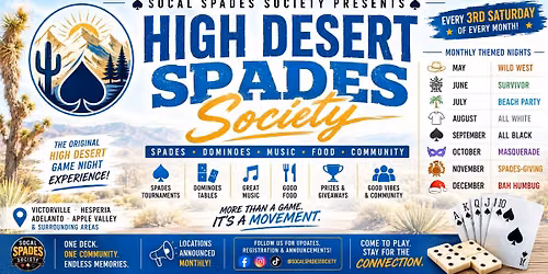 \ud83c\udfdd\ufe0f High Desert Spades Society: All White Edition
