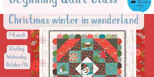 Wednesday Beginning Quilt Class - winter wonderland