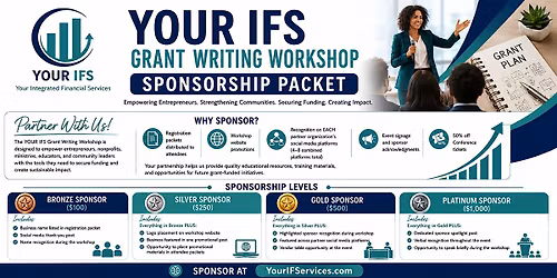 Grant Writing Workshop Sponsorship Options