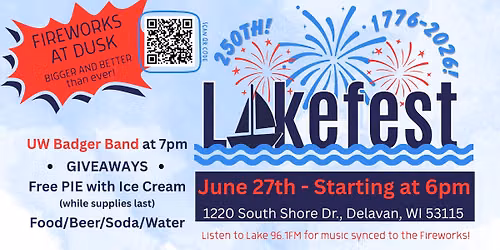 Town of Delavan Lakefest & Fireworks