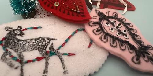 Indian Block Printing Christmas Tree Decoration