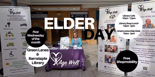 Barnstaple Elder Day - Free Shopmobility. Supported Shopping & Social Day
