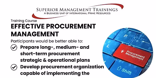 Training Effective Procurement Management - Dubai