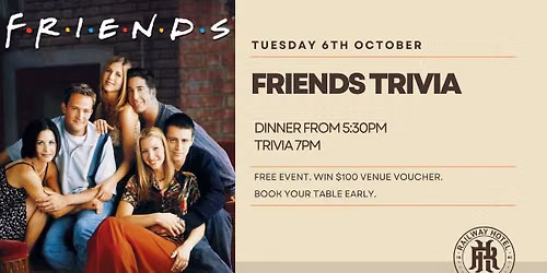 FRIENDS Trivia Night | Pakenham