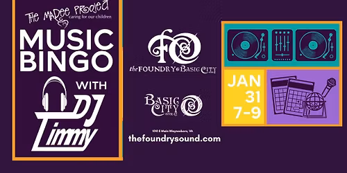 Music Bingo Night for The Madee Project at The Foundry