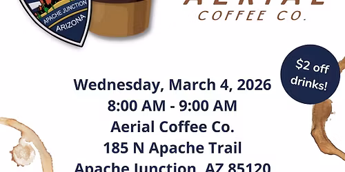 Coffee With a Cop - Aerial Coffee Co