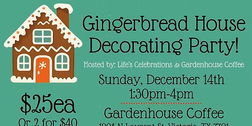 Gingerbread House Decorating Party