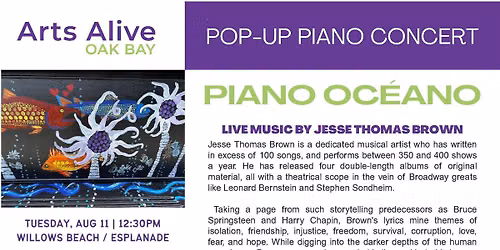 Pop-up Outdoor Piano Concert: Jesse Thomas Brown