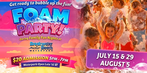 Foam Party at Breakwater Beach