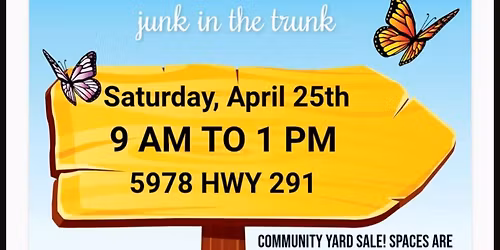 first annual junk in the trunk at the Wagon Wheel