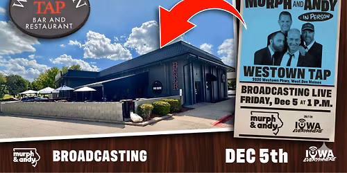 \ud83c\udf99\ufe0f Murph & Andy are coming to Westown Tap! \ud83c\udf99\ufe0f