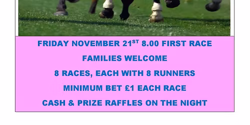 GARDEN BAR FC PRESENT A NIGHT AT THE RACES