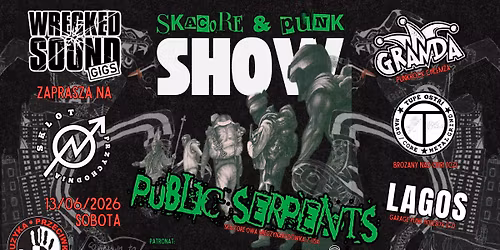 Koncert Warszawa: Public Serpents \/ Granda \/ Lagos \/ Tupe Ostri \/\/ Przychodnia