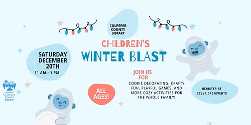 Children's Winter Blast at the Library