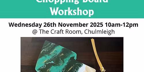 Christmas Tree Resin Chopping Board Workshop