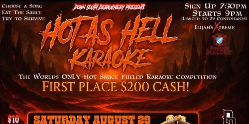 Hot As Hell Karaoke ($200 CASH PRIZE) at Guadalajara Nightclub - Fort Pierce, FL