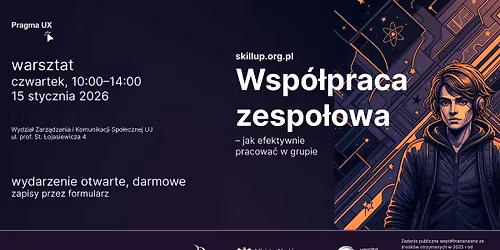 Warsztaty: "Wsp\u00f3\u0142praca zespo\u0142owa \u2013 jak efektywnie pracowa\u0107 w grupie"