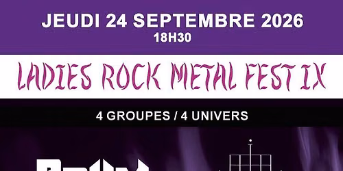 9e \u00e9dition ladies rock m\u00e9tal fest