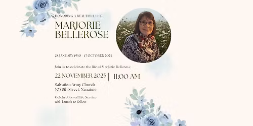 Celebration of Life -Marjorie Bellerose