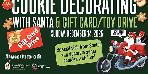 Cookie Decorating with Santa + Gift Card\/Toy Drive