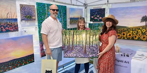 Louise Pigott Art @42nd Rose Squared Art Show in Anderson Park