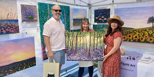 Louise Pigott Art @42nd Rose Squared Art Show in Anderson Park Booth #158