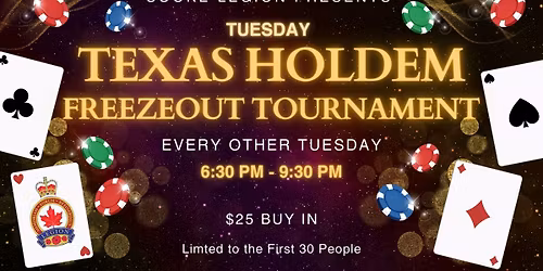 Tuesday Night Texas Holdem!