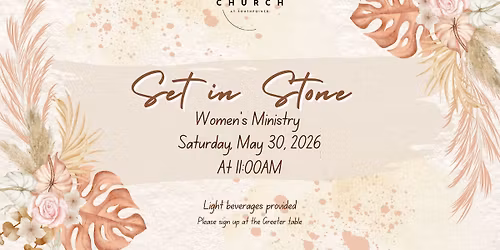 May Set in Stone Women's Ministry