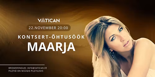 22\/11 Maarja kontsert-\u00f5htus\u00f6\u00f6k
