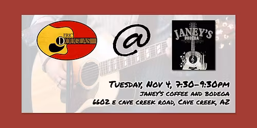 Eric at Janey's on Tuesday