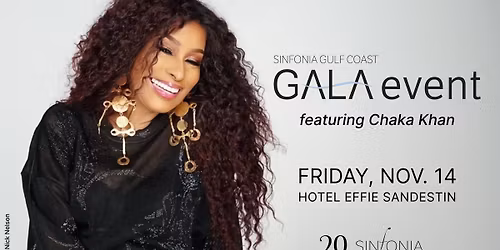 Sinfonia Gala Event: An Evening with the Legendary Chaka Khan