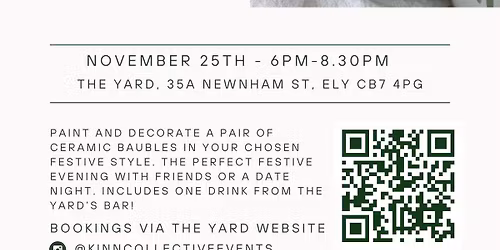 Christmas Bauble Paint and Sip