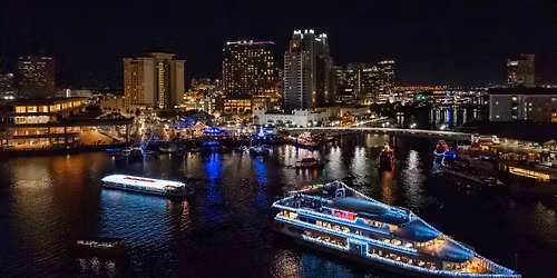 Holiday Lighted Boat Parade Dinner Cruise on Craft Tampa