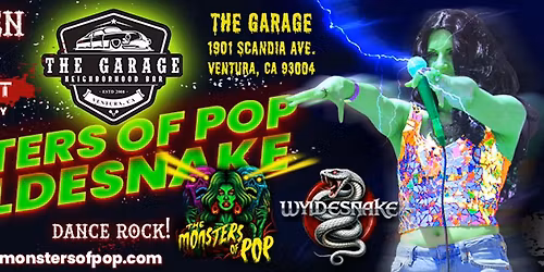 The Monsters of Pop & Wyldesnake Halloween Party at The Garage!