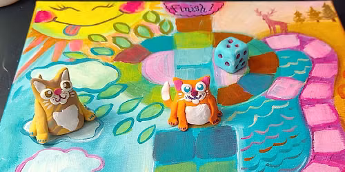 Hopscotch Cats (parent+child) \ud83c\udfa8 Art with Cats!