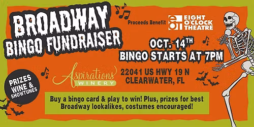 Music Bingo For A Cause Benefitting The Eight O'Clock Theater.