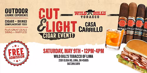 Wild Bill's Cut & Light - Outdoor Lounge Experience with Casa Carrillo