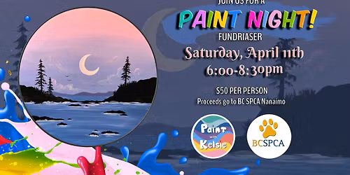 SPCA Nanaimo Paint Night Fundraiser 