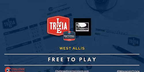 Weekly Live Trivia Nights at Flappers - West Allis