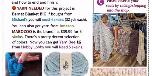Chunky Finger Knit \ud83e\uddf6 Blanket Class with Carolyn Richardson