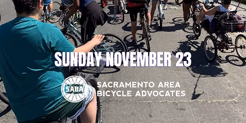 SABA Social Ride - November: Event Details Event Name: Alley Cat Social Ride