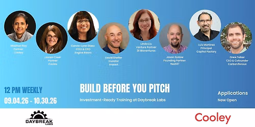 Build Before You Pitch \u2014 Fall 2026 | Daybreak Labs