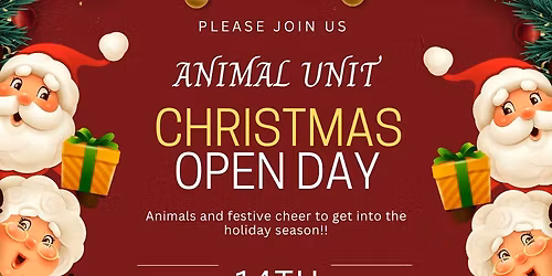 Animal Unit Christmas Open Day