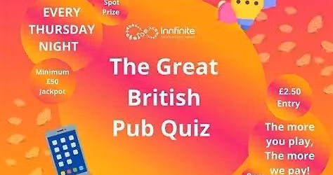 Great British Pub Quiz - Every Thursday @8pm