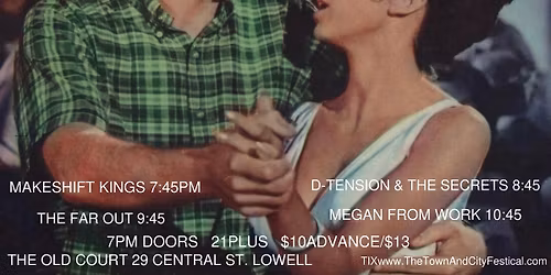 The Town and City Festival Presents D-Tension & The Secrets with Megan From Work and more