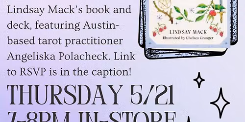 Tarot for the Wild Soul: Reading and Conversation with Lindsay Mack and Angeliska Polacheck 