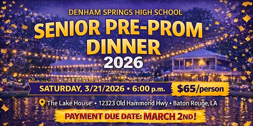 Senior Pre-Prom Dinner